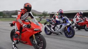 Yamaha R1 vs BMW S1000RR vs Ducati 1299 Panigale.