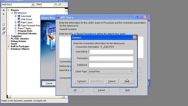 Oracle Reports Developer 10g | Using JDBC As A Data Source Driver jdbc - odbc Microsoft SQL смотреть онлайн
