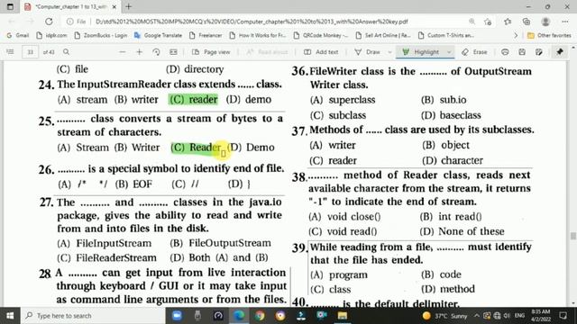 Ch.11 File handling (MCQs) | std 12 Most IMP MCQs For Board Computer Exam смотреть онлайн