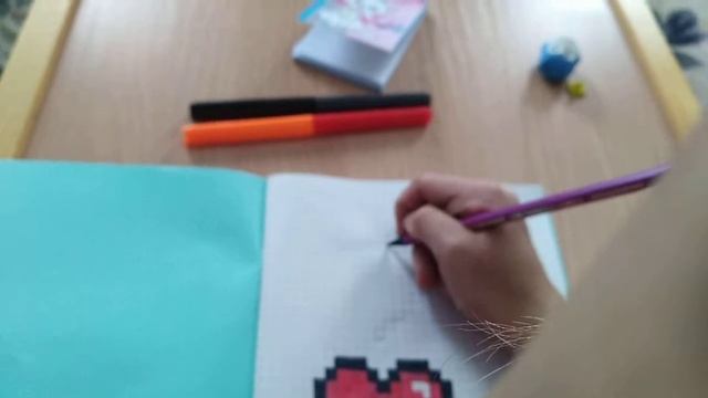 Рисуем по клеточкам сердце|РиСуЕм По КлЕтОчКаМ смотреть онлайн