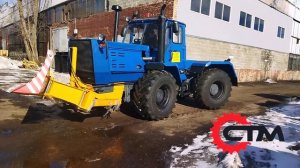 Колесный трактор Т-150 Т150 ХТЗ с капиталки с передним отвалом. Ремзавод тракторов Чебоксары