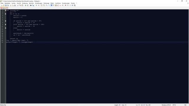 in Python Rot 13 Verschlüsslung Programmieren | Deutsch смотреть онлайн