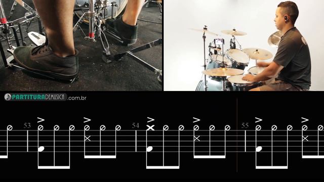 NOTHING ELSE MATTERS - METALLICA | DRUM COVER SHEET MUSIC COMO TOCAR BATERIA COM PARTITURA DE MÚSIC смотреть онлайн