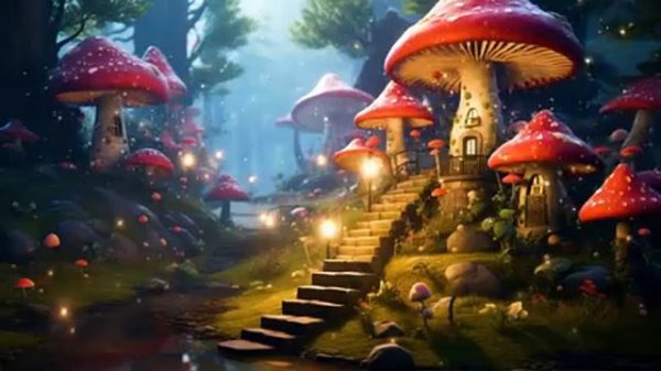 🍄Enchanted Mushroom Forest | Soaring Flute & Ambient Sounds help defeat insomnia & Deeply Relax🍄