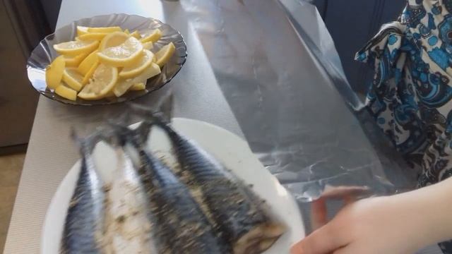 Скумбрия с лимоном в фольге (проще простого ) смотреть онлайн