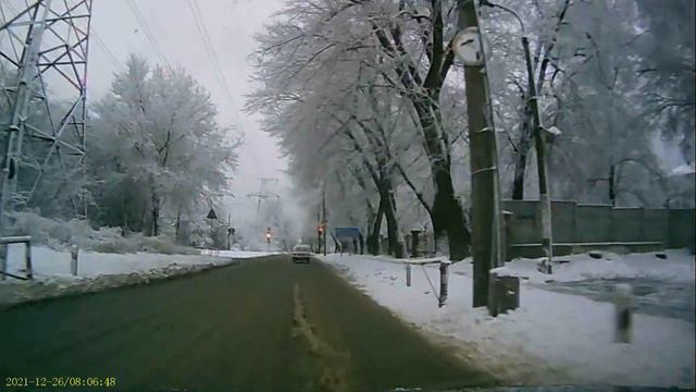 По заснеженным улицам Запорожья смотреть онлайн