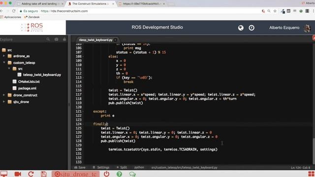 [ROS Q&A] 050 - Add takeoff and land to teleop_twist_keyboard Python script смотреть онлайн