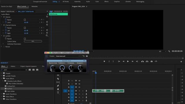 Как ускорить аудио БЕЗ ИСКАЖЕНИЯ голоса в  Adobe Premiere Pro? смотреть онлайн