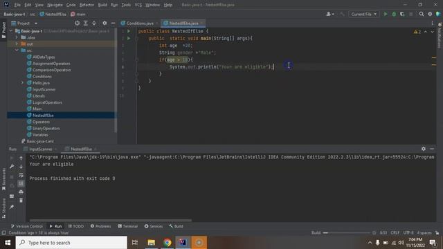 Java tutorial in Hindi for beginners #19 Nested If else statement in java | Nested Conditions Java смотреть онлайн