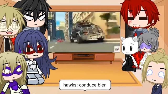 Pro héroes reaccionan a el bakusquad y dekusquad + otris personajes huyendo de un villano смотреть онлайн