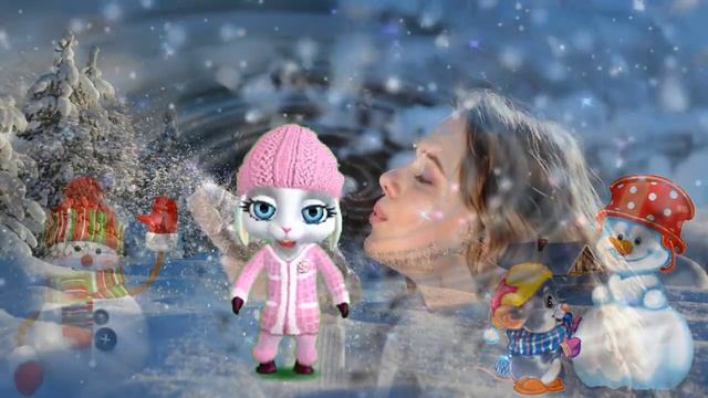 Поздравляю всех с Днём снега! смотреть онлайн