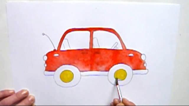 Уроки рисования для детей. Рисуем машину смотреть онлайн