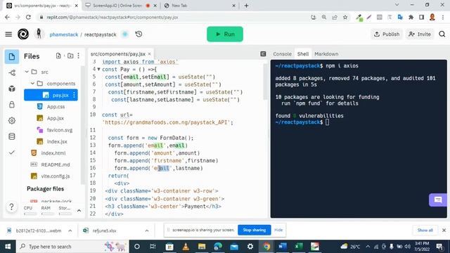 How to securely integrate Paystack API into your react app to accept payment axios -formdata -PART смотреть онлайн
