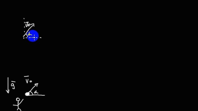 Механика | конкретные задачи | кинематика на плоскости | кидаем камушек | 1 смотреть онлайн