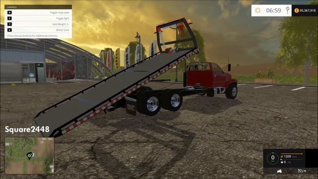 Farming Simulator 2015 Mod Review #47 GMC Tow Truck, Weed Eater & Rally Cars смотреть онлайн