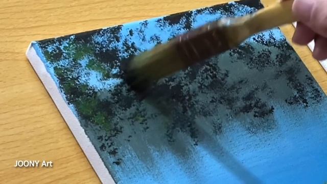 Morning Lake Painting / Acrylic Painting For Beginners / STEP By STEP