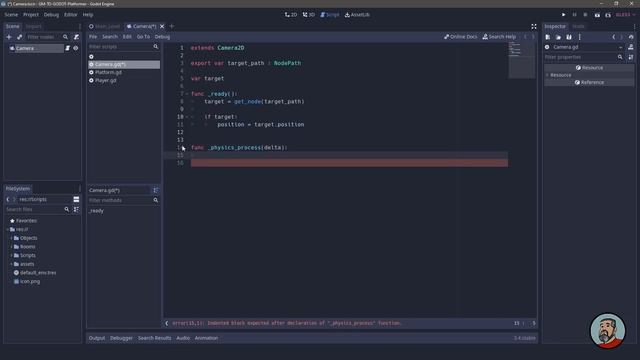 Camera 2d - Follow Target [Godot Engine] смотреть онлайн