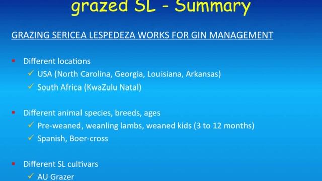 SERICEA LESPEDEZA for parasite control-Tom Terrill смотреть онлайн