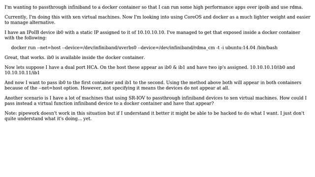 DevOps & SysAdmins: Passing through RDMA network devices to docker containers смотреть онлайн