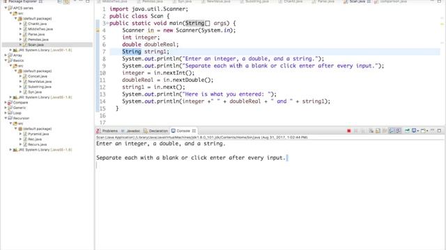 Scanner Class (AP Computer Science Lesson 3) смотреть онлайн