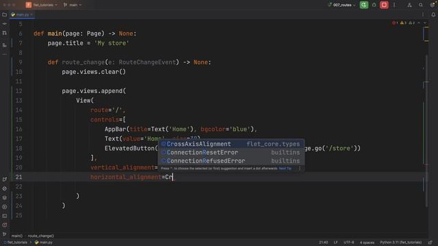 Adding Navigation To Your Python App (Flet Tutorial) смотреть онлайн