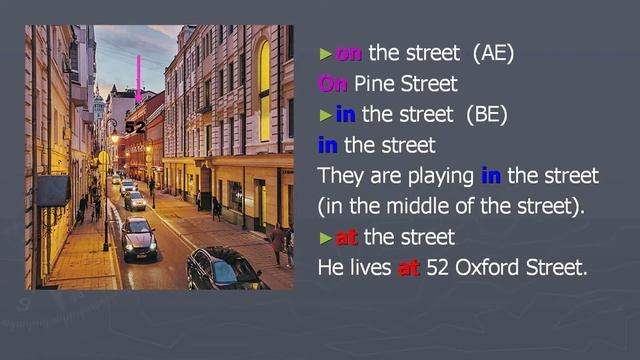 Предлоги места at, on, in в английском языке смотреть онлайн