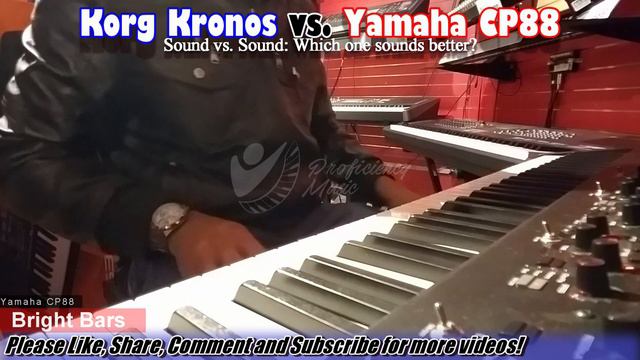 Korg Kronos vs Yamaha CP88: Sound vs Sound Comparison! Which one sounds BETTER? смотреть онлайн