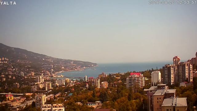 Камера - Ялта, Крым 2017-08-20. День за 5 минут