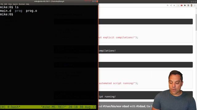 [Dlang Episode 6] rdmd - Faster iteration times, use DLang like a scripting language смотреть онлайн