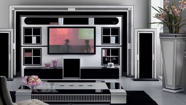 Интерьер гостиной с домашним кинотеатром смотреть онлайн