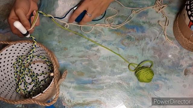 Корзинка из джута и ткани! смотреть онлайн