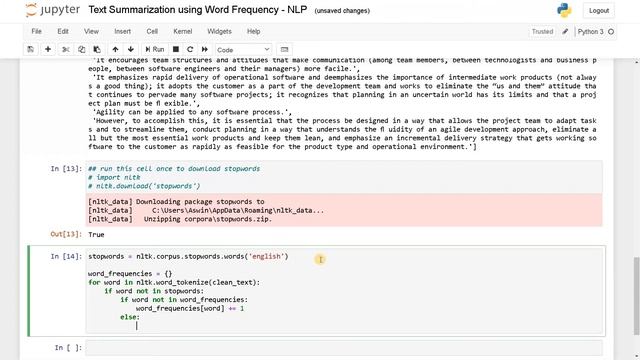 Text Summarization using Word Frequency (NLP) | Machine Learning | Python смотреть онлайн