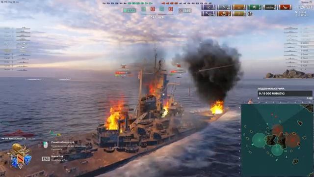 WOWS катаем рандом \\ Путь к Монтане // смотреть онлайн