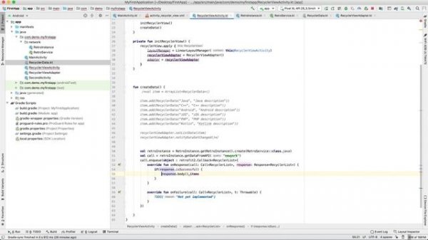 Android Retrofit2 and Glide Example | Fetching JSON from GitHub | Display on RecyclerView | Kotlin
