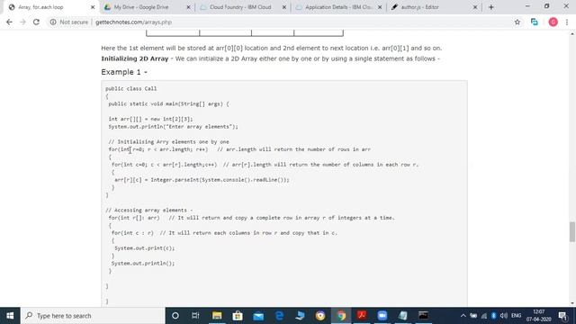 22.4 - multidimensional array in java смотреть онлайн
