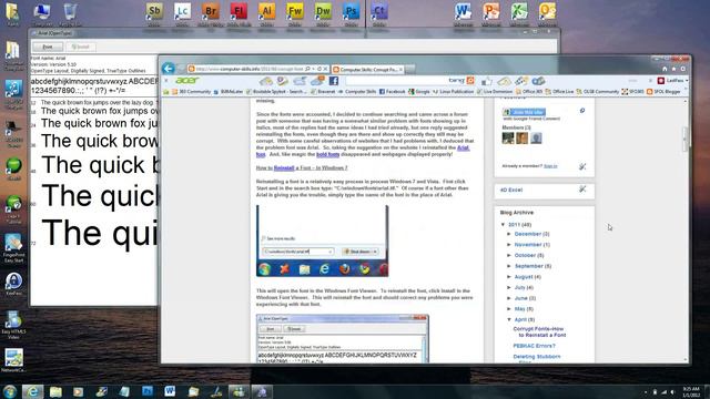 Fixing a Corrupt Font in Windows смотреть онлайн