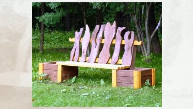 Необычные садовые скамейки смотреть онлайн