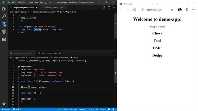Learn Angular: Passing Data Between Angular 9 Components смотреть онлайн