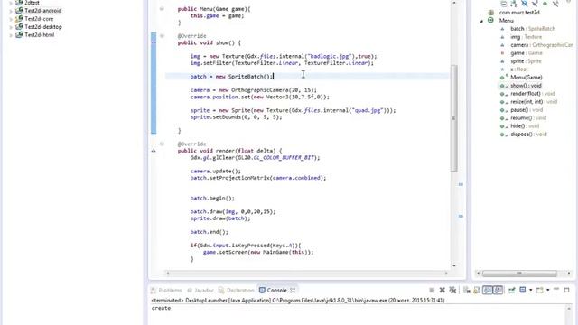 LibGDX 2d урок 5(Решения проблемы с разными разрешениями) смотреть онлайн