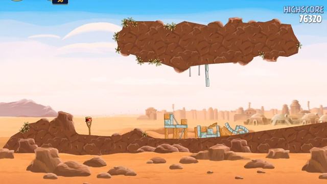 Angry Birds Star Wars Level 1-15 Tatooine. 3 Stars