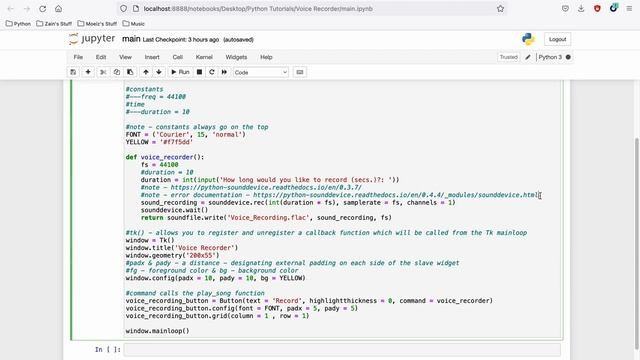 Python Tutorial - How to create a ***Siri & Alexa*** Voice Recorder using Python? смотреть онлайн