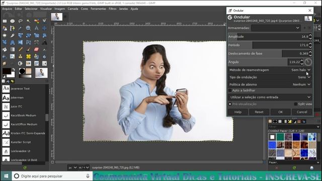 Efeito Ondular no Gimp смотреть онлайн