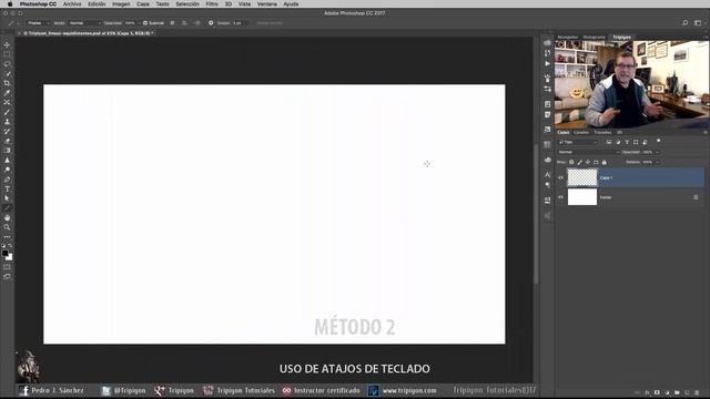 Truco Photoshop: Cómo crear líneas paralelas equidistantes смотреть онлайн