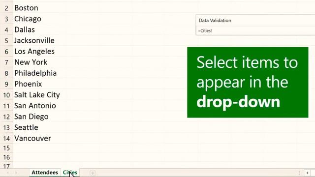 Microsoft Excel - How to create Drop down list in Excel смотреть онлайн