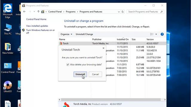 How do I uninstall Torch Browser on Windows 10? смотреть онлайн