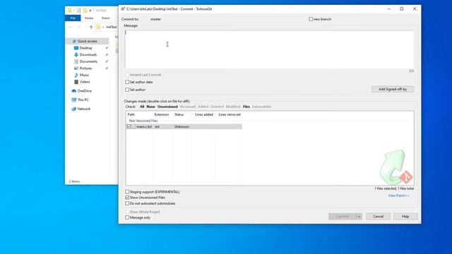 Git Training with TortoiseGit - First Commit смотреть онлайн