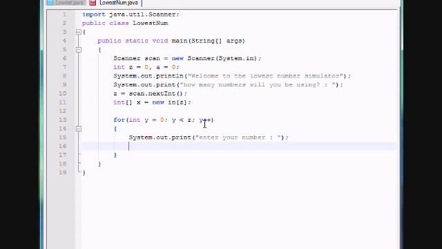 Java tutorial - lowest number смотреть онлайн
