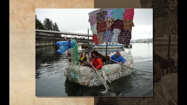 Плоты, лодки, яхты из бутылок своими руками. DIY. Handmade