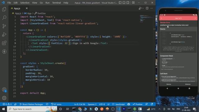 React Native Linear Gradient | Background Linear Gradient | React Native Tutorial смотреть онлайн