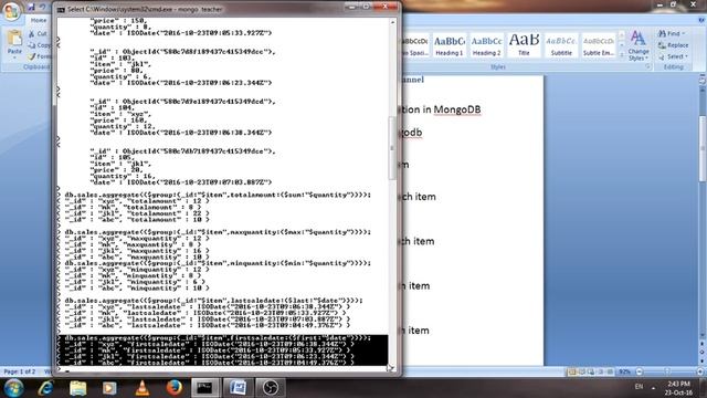 Aggregation query in mongodb смотреть онлайн